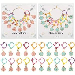 Marcadores <span class=keywords><strong>de</strong></span> Punto Metálicos Multicolores Simples, Disponibles en Stock, para Tejer, <span class=keywords><strong>Crochet</strong></span>, Costura, Contador <span class=keywords><strong>de</strong></span> Puntos, Accesorios para Manualidades - Product Image 2