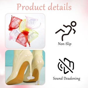 Cubiertas de Silicona para Reparación de Tacones, Puntas de Repuesto para Zapatos, Tapas Antiruido, Protectores Silenciosos para Tacones de Aguja, Protectores para Tacones Altos - Product Image 5