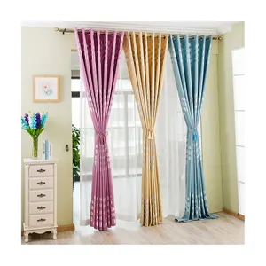 High Quality Window Curtain Reusable Complete Set Of Blackout Cheap Curtains In Dubai For House Hotel Bedroom