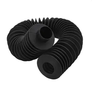 Custom molded large flexible rubber bellow hose