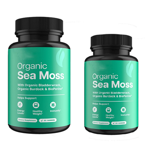Hot Selling Thyroid Support Pill Bottle Capsules No Fillers Advanced Superfood Sea Moss <strong>Tablets</strong> Organic <strong>Seamoss</strong> Pills - Product Image 1