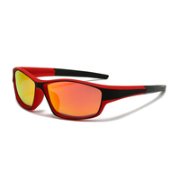 Lunettes de soleil de sport polarisées d'extérieur, lunettes de cyclisme, de pêche, de ski, lunettes colorées carrées, coupe-vent, UV400, tendance, hommes, femmes, OEM ODM