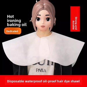 Cape de coiffure non tissée jetable directe d'usine pour Perm de cheveux et teinture Caractéristique imperméable pour les salons - Product Image 2