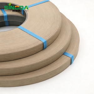 Banda de Borde Decorativa con Patrón de Grano de Madera para Fabricación de Muebles, Impermeable, Resistente y Ecológica, de PVC y ABS - Product Image 1