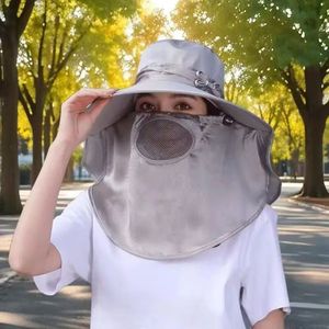 Sombrero de Sol para Mujer con Protección Facial UV, Transpirable, Tipo Bucket, para Exteriores, con Protector de Cuello, Ideal para Recolectar Té - Product Image 5