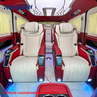 Cloison intérieure de voiture en alliage d'aluminium, VIP électrique de luxe, W447 Vito, couleur et logo personnalisés, accessoires intérieurs de voiture