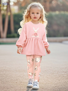 Abbigliamento per bambini all'ingrosso Casual da ragazza in stile europeo americano con set di abbigliamento per ragazze dei cartoni animati - Product Image 6