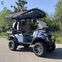 Voiture de golf électrique 4 places de la marque Robetaa, batterie au lithium, homologuée CE pour les terrains de golf