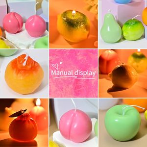 UNIMOULD Ensemble de moules à bougies en forme de fruits 3D Pomme Poire Orange Citron Pêche Moule en silicone Moule à fondant Moule à barres chocolatées - Product Image 5