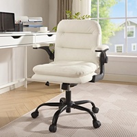 Chaise de bureau ergonomique moderne et économique avec accoudoirs rembourrés et relevables, idéale pour la maison et l'entreprise
