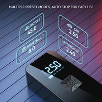 Gonfleur de pneus de voiture électrique portable 7,4 V avec manomètre numérique, pompe à air ABS monocylindre pour gonflage
