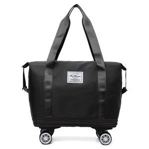 <b>Hot</b> Selling Custom for <b>Pink</b> Polyester Gym Yoga Handle Fashionable Crossbody Travel <b>Bag</b> for Ladies Wholesale Cheap Travel Luggage - Product Image 3