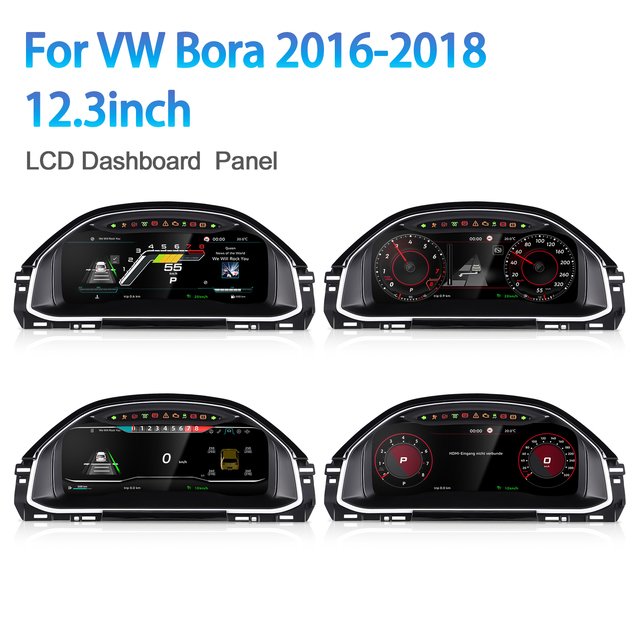 Navihua Digital Dashboard Instrument Cluster Carplay Meter for Volkswagen VW Bora 2016-2018 Linux System Upgrade