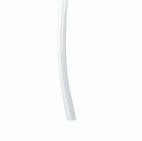 Tuyau en caoutchouc silicone tressé transparent, flexible pour le transfert de fluides, options d'épaisseur de paroi extrudée, service de découpe