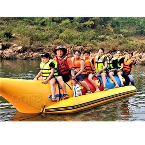 Équipement de jeux aquatiques pour 6 personnes, divertissements, tube de <span class=keywords><strong>ski</strong></span> nautique remorquable, tube de banane gonflable, bateau de banane gonflable - Product Image 1