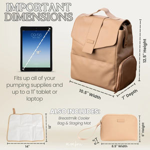 Wasserdichte benutzer definierte Milch pumpe Rucksack Tasche mit großer Kapazität Muttermilch Kühltasche Tragbare Lunch Pumping Bag für berufstätige Mütter - Product Image 6