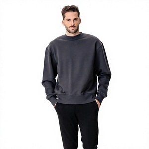 Sweat-shirt en polaire pour homme, col rond, tissu doux et chaud, logo imprimé personnalisé, fournisseur d'usine en gros, meilleur choix - Product Image 2