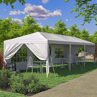 Grande tente de glamping extérieure imperméable, chapiteau personnalisé résistant aux déchirures, au montage facile, avec housse de protection contre la pluie pour fêtes ou réceptions