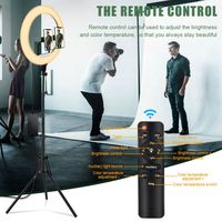 Anneau lumineux LED 18 pouces Dimmable Makeup Selfie Ring Light pour Studio YouTube Vlog Video Shooting