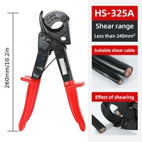 Cortador de cable de trinquete resistente de control de alta calidad, ideal para contratistas eléctricos profesionales