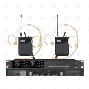 OEM Wholesale EIF DA-8022 Professional Dual Channel Wireless Microphone Multiple Microphone Styles for Karaoke Stage Performance - Product Image 4