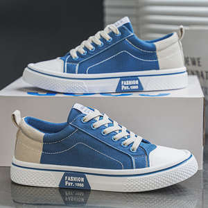 Nuevas zapatillas deportivas de lona con cordones, transpirables, modernas, para estudiantes, planas, casuales, antideslizantes, para hombre, para skateboarding. - Product Image 4