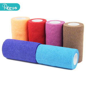 最高品質のレインボーカラー粘着テープ獣医ラップ不織布医療弾性包帯獣医用 - Product Image 5