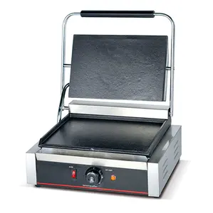 Hot Sale Commercial Panini Grill Non-stick Bread Sandwich Press Machine with CE