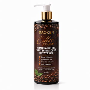 Gel Douche Exfoliant Hydratant et Blanchissant au Café Arabica Naturel, <span class=keywords><strong>Bain</strong></span> <span class=keywords><strong>Moussant</strong></span> Nourrissant et Rafraîchissant - Product Image 1