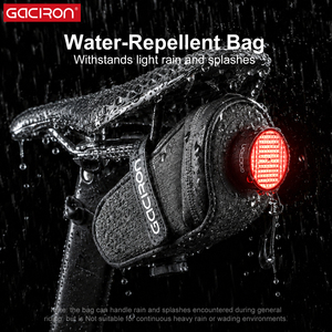 Bolsa de Sillín Gaciron Bird Nest 300G con Soporte Magnético, Luz LED Recargable de Larga Duración para Bicicleta, Bolsa de Almacenamiento Nocturna - Product Image 4
