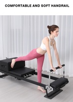 LUMINE Studio WhiteBarre coulissante de réformateur de Pilates en alliage d'aluminium et réformateur pliable pour la musculation pour la salle de sport