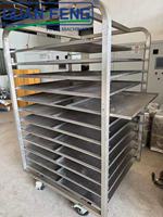 Machine de séchage pratique pour fruits, herbes et saucisses, déshydrateur alimentaire à pompe à chaleur avec plateaux pour ligne de traitement de l'alimentation