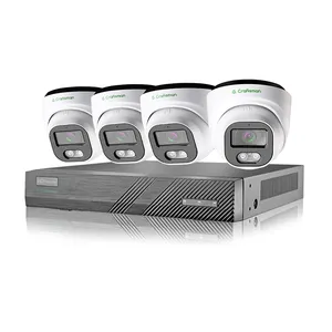 GA-HFD-M6G-K4 4 adet 6MP POE IP güvenlik Dome kamera sistemi 8 kanal 4K 8MP Guardviewer ile gözetim NVR kitleri