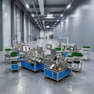 Ligne de production d'assemblage automatique de charnières de meubles, contrôlée par PLC, haute capacité 45-50P/<span class=keywords><strong>M</strong></span> pour les usines de fabrication - Product Image 1