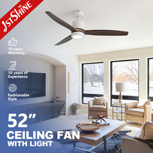 1 ventilador de techo Led stshine 3 aspas de madera viento suave Fácil instalación AC Motor ventilador de techo con control remoto - Product Image 2