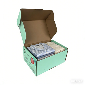 Boîte cadeau rose en carton ondulé recyclable avec logo personnalisé, faible MOQ, pour vêtements et cosmétiques, boîte d'expédition en papier - Product Image 3
