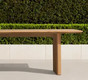 Tavolo da pranzo e sedie dell'hotel del patio del giardino della mobilia di legno di teak solido all'aperto di vendita calda moderna