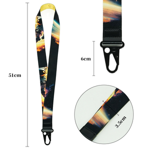 Hot Selling Nylon <b>Lanyard</b> Silkscreen <b>Polyester</b> Badge Reel <b>Lanyard</b> With Metal Buckle - Product Image 2