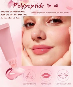 <span class=keywords><strong>Gloss</strong></span> à lèvres personnalisé brillant aux peptides, en gros, teinté, hydratant, végétalien, huile à lèvres pigmentée, pailleté, liquide, marque privée - Product Image 3
