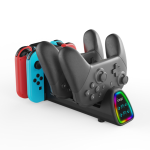 Base de Carga Universal 9 en 1 para <span class=keywords><strong>Nintendo</strong></span> Switch <span class=keywords><strong>2</strong></span> / Switch <span class=keywords><strong>Pro</strong></span>, Estación de Carga para Controladores, Soporte de Almacenamiento, Accesorios para Juegos - Product Image 1