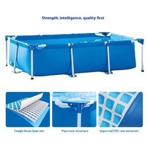 <span class=keywords><strong>Piscina</strong></span> Plegable Grande de PVC para Familias y Uso Exterior, Red de Natación No Inflable para Niños, Soporte para Estanque de Peces para Casas y Villas - Product Image 2