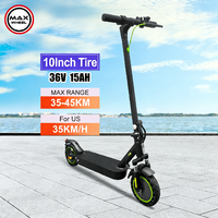 Scooter Eléctrico Plegable de Aleación de Aluminio E9MAX con Motor Potente de 36V y Batería de Litio de 15AH, Disponible en Almacén Alemán