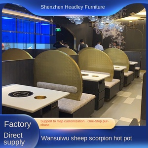 Wansui Nhà Đơn Giản Bằng Đá Cẩm Thạch Thiết Kế Gỗ Kim Loại Lẩu Bảng Cho Nhà Thanh Nhà Bếp Nhà Hàng Trường Hợp Hiển Thị Cho Cừu Bọ Cạp Hot - Product Image 3