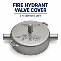 Composants OEM en acier inoxydable 316 de 3 pouces, moulés par procédé de cire perdue de précision, pour systèmes industriels, notamment les couvercles de vannes de poteaux d'incendie de précision