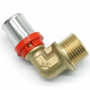 Raccords en laiton Raccords annulaires hydrauliques Raccords rotatifs coudés en laiton - Product Image 1