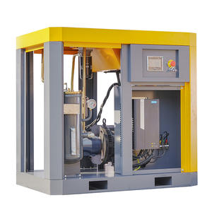 ضاغط هواء لولبي بتقنية ألمانية من BAOSI بضغط 8 بار و10 بار ذو مرحلتين مع محرك حزامي ومحول تردد متغير - Product Image 2