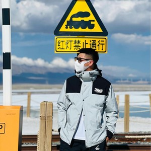 Giacca Bomber North 1990 da Uomo, Stile Streetwear, con Cappuccio, in Poliestere, Impermeabile, per Primavera, Autunno e Inverno, Ideale per Studenti Universitari - Product Image 4