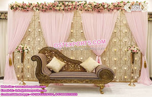 Candelabro de Metal para boda, soporte de pared trasera para escenario, elegante, para bodas, a la moda - Product Image 4