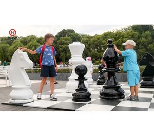 Jeu d'échecs en marbre <span class=keywords><strong>de</strong></span> luxe sur mesure, grand, d'extérieur, <span class=keywords><strong>pas</strong></span> <span class=keywords><strong>cher</strong></span>, avec plateau blanc et noir - Product Image 1