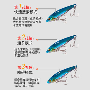 Señuelo vibratorio Dragon Tooth Vib Lure 012 para pesca de lubina, señuelo vibratorio para pesca con señuelos. - Product Image 1